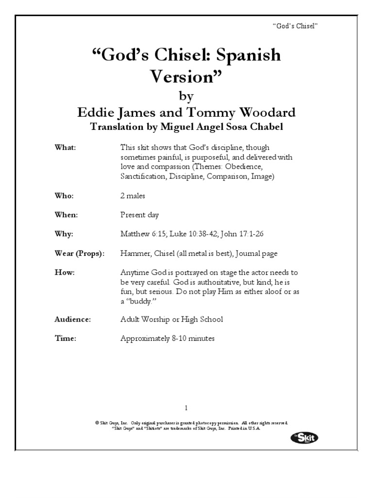 God's Chisel SpanishPreview PDF