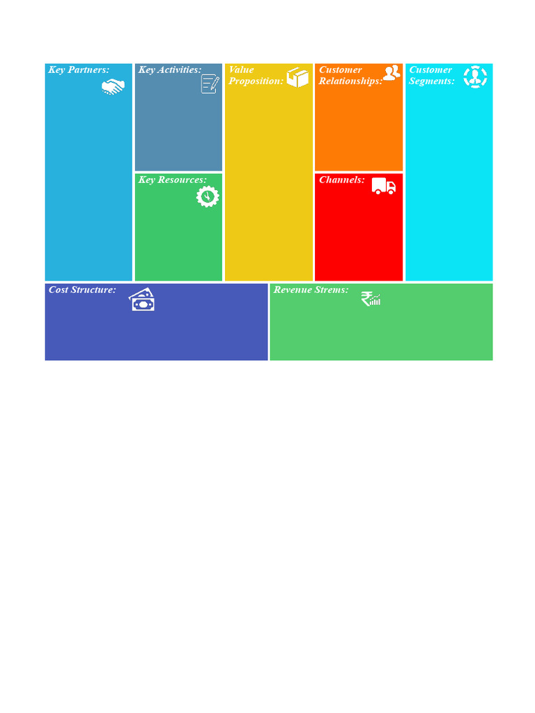 Business Model Canvas Template | PDF | Business | Finance & Money ...