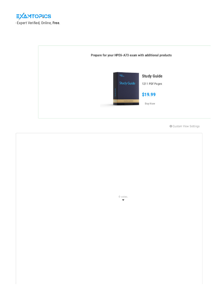 HPE6 A73 Exam Free Actual Q As Page 1 ExamTopics PDF Radius HPE6 A73 Exam Free Actual Q As Page 1 ExamTopics PDF Radius