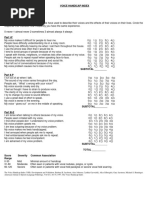 VHI-10 Patient Questionnaire Guide | PDF | Language Arts & Discipline