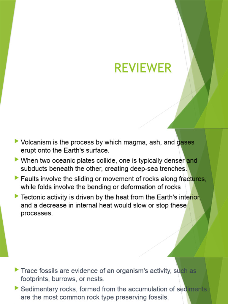 REVIEWER in Earth Science | PDF | Plate Tectonics | Rock (Geology)