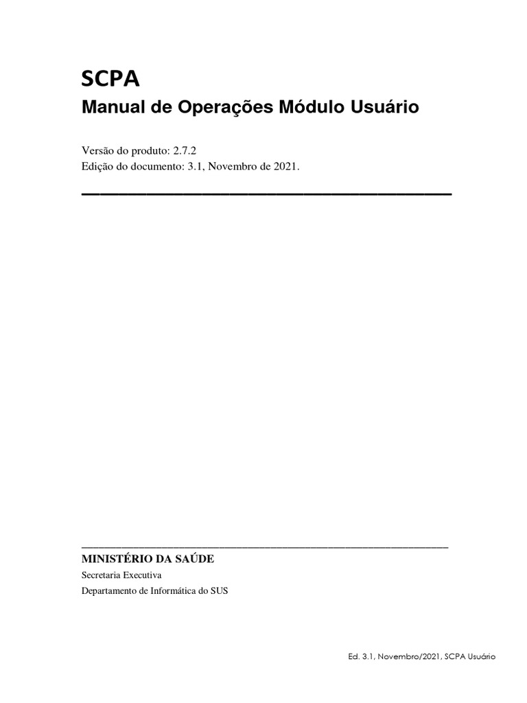 Manual SCPA Usuário - Versão 2.7.2 | PDF | Autenticação | Informática