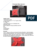 Poinsettia Pillow Tutorial