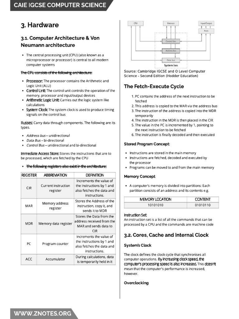 Cs Hardware and Software | PDF