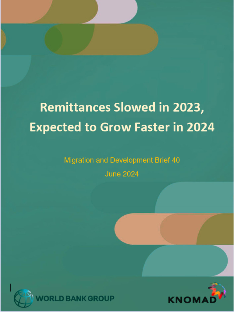 Migration and development brief 40 2 pdf remittance inflation