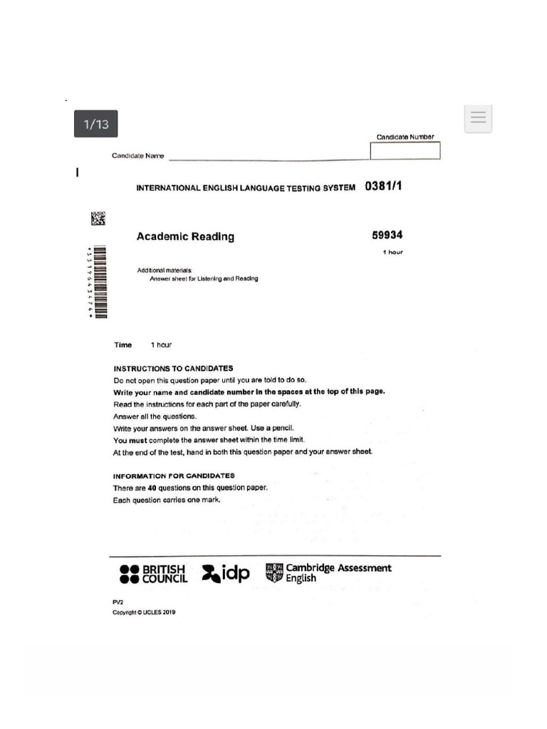 Reading Test 5 | PDF