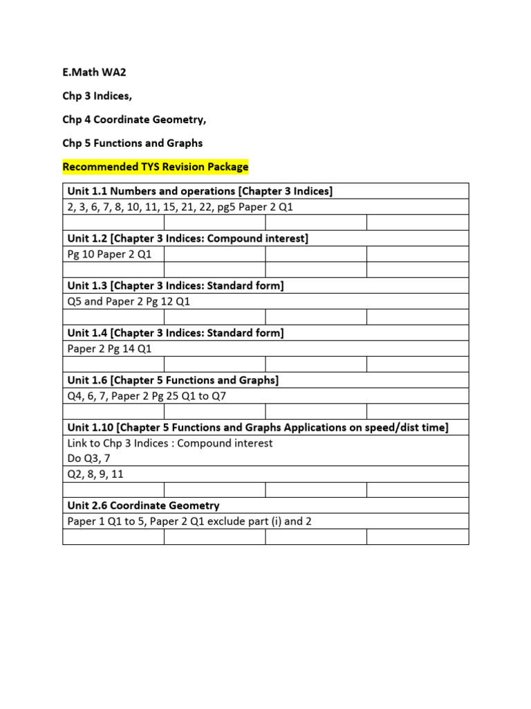 E.Math WA2: Indices & Geometry Guide | PDF | Teaching Methods ...