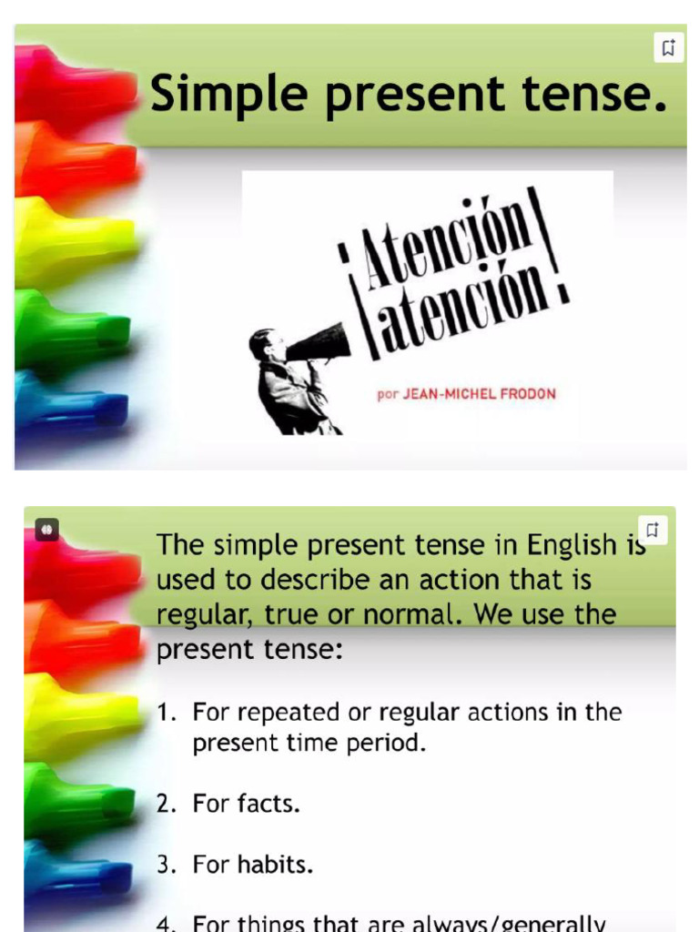 Persent Simple Tens | PDF