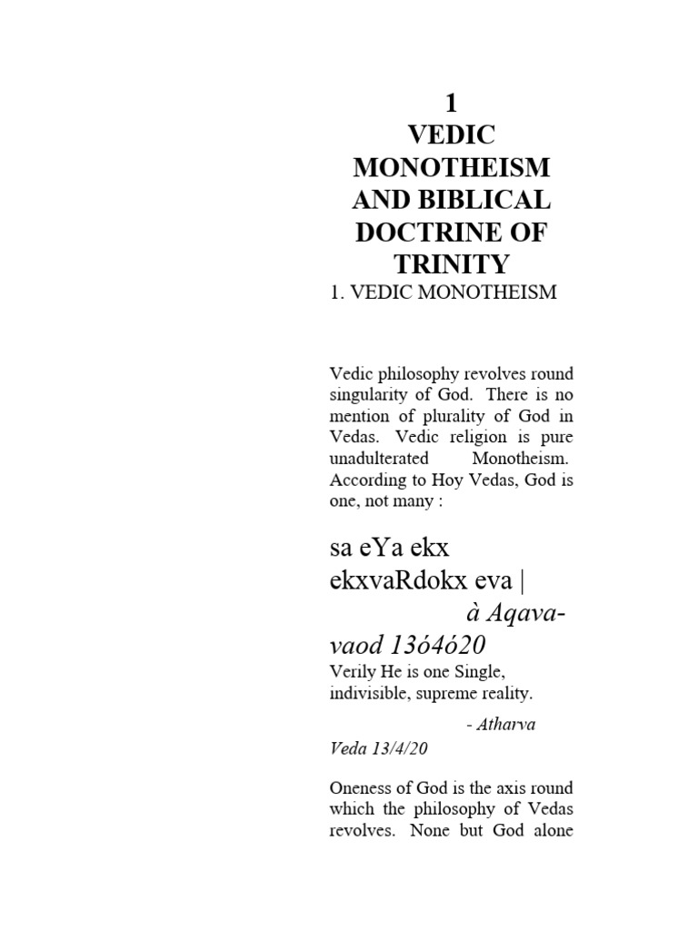 Veda | PDF | Monotheism | Vedas