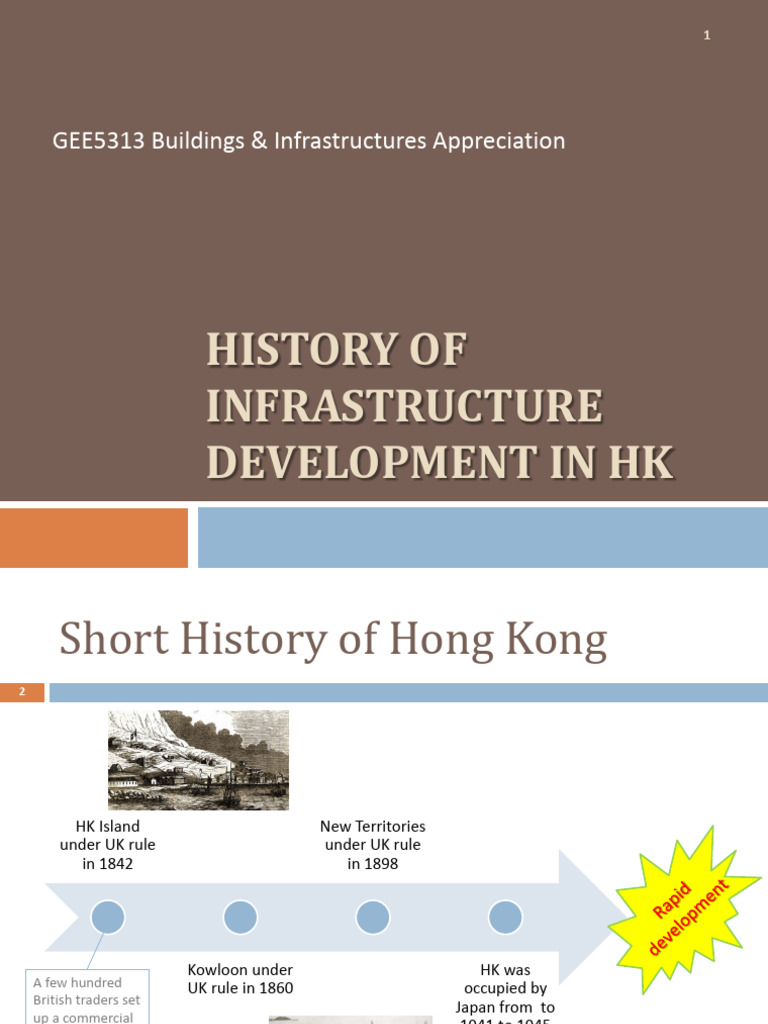 HK Infrastructure Development History | PDF | Environmental Technology ...