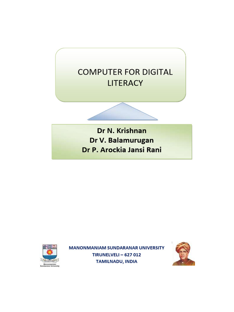 Computer For Digital Literacy E - Material | PDF | Random Access Memory ...