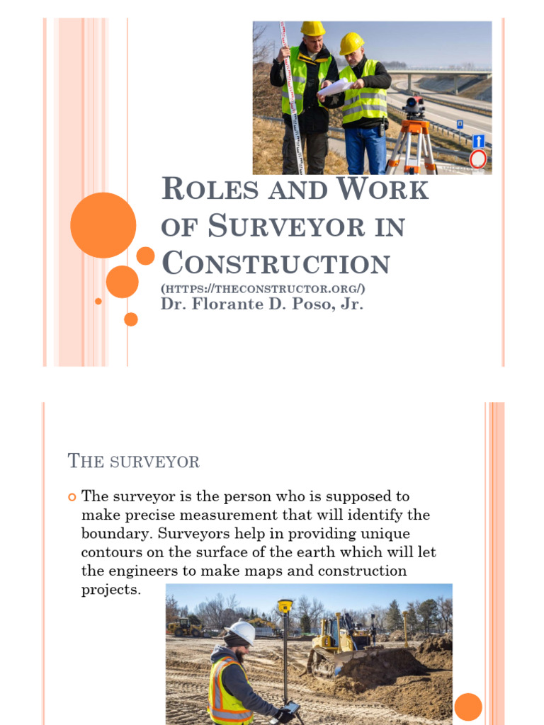 4 Roles of Surveyor | PDF | Surveying | Geographic Data And Information