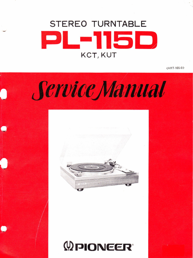 Pioneer pl-115d Art1650 Turntable | PDF