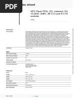 42U Rack and PDU Specifications Guide | PDF | Electrical Connector | Door