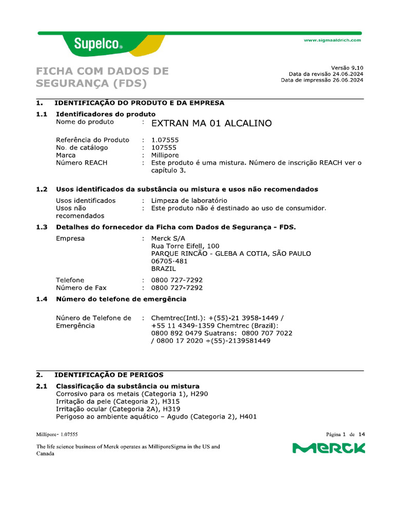 Extran Alcalino | PDF
