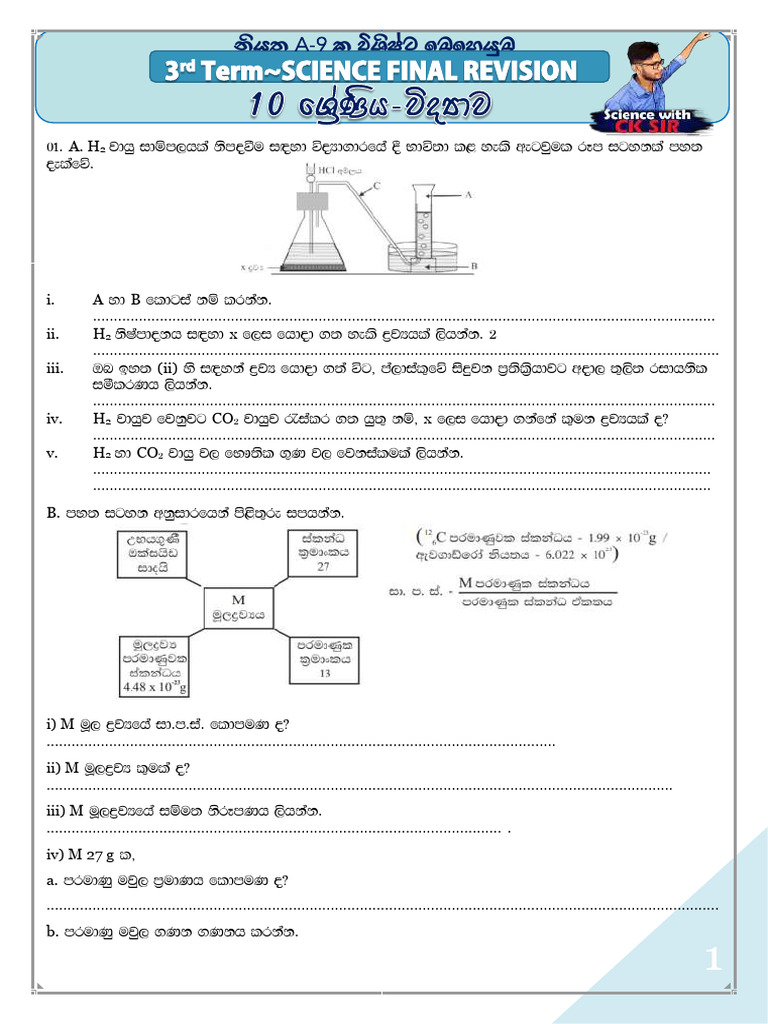 3rd Term Grade 10 Cksir Science Final Seminar | PDF