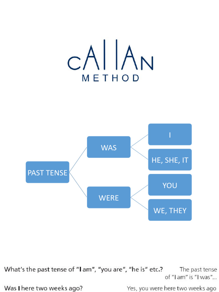 Understanding Past Tense: Was vs. Were | PDF | Self-Improvement
