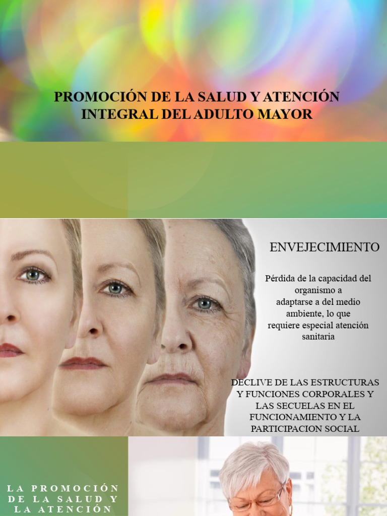 Promoción de Salud en Adultos Mayores | PDF | Vejez | Adultos