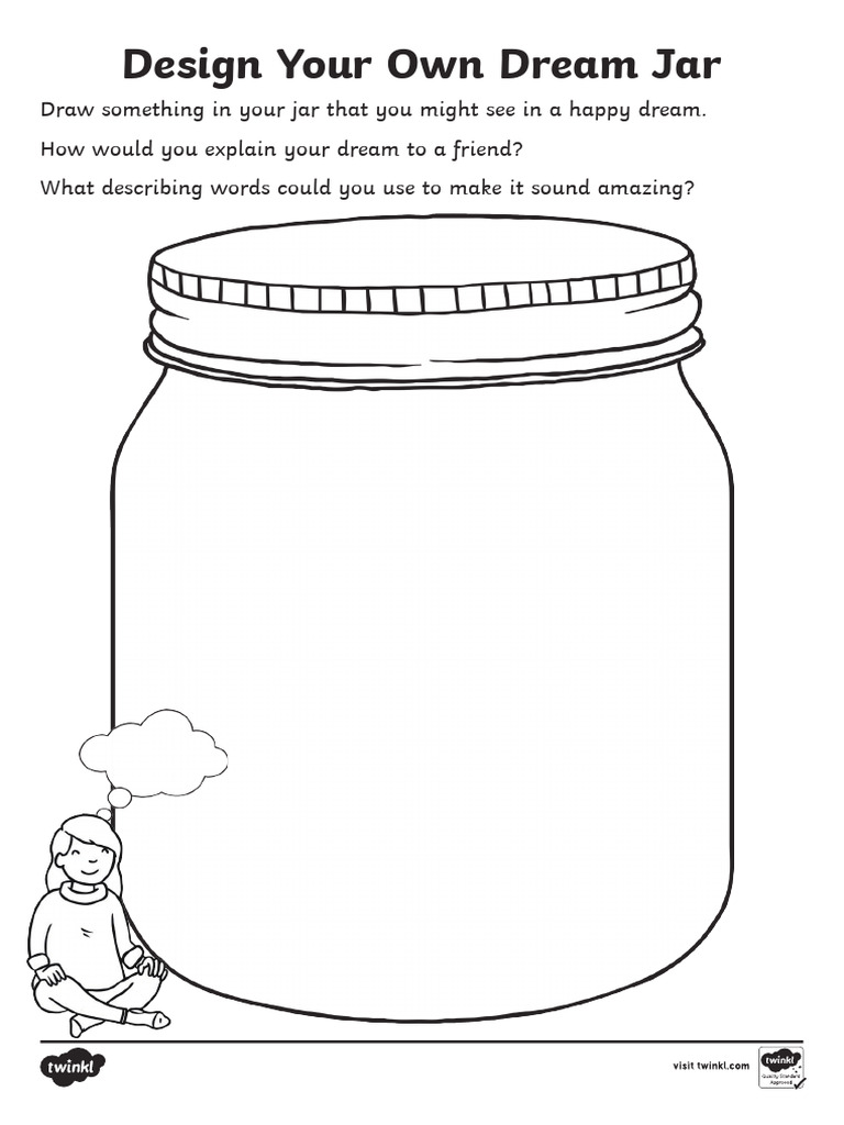 Design Your Own Dream Jar Activity Sheet Ver 3 | PDF