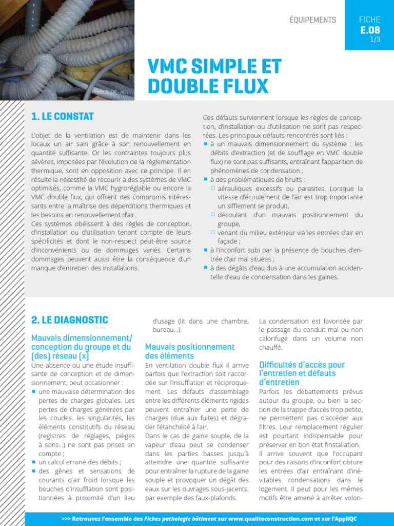 Optimisation des systèmes VMC | PDF | Ventilation (Architecture) | Gaz