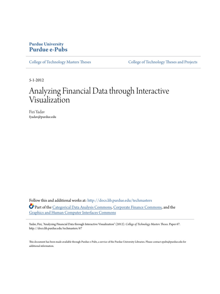 Financial Interactive Visualization | PDF | Data Analysis | Information