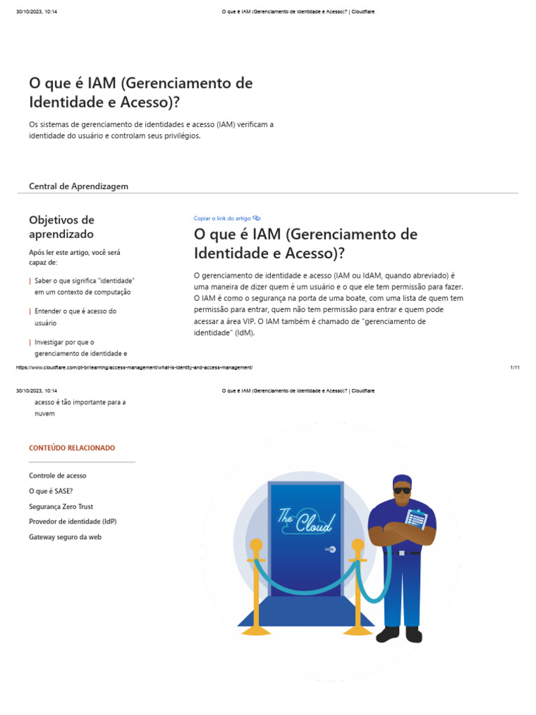 O que é IAM e sua importância | PDF | Computação em nuvem | Autenticação