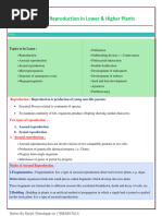 Reproduction in Lower and Higher Plants | PDF | Seed | Fertilisation