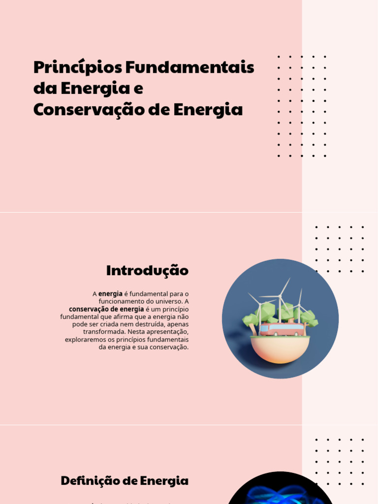 Princípios da Energia e Conservação | PDF | Energia potencial | Natureza