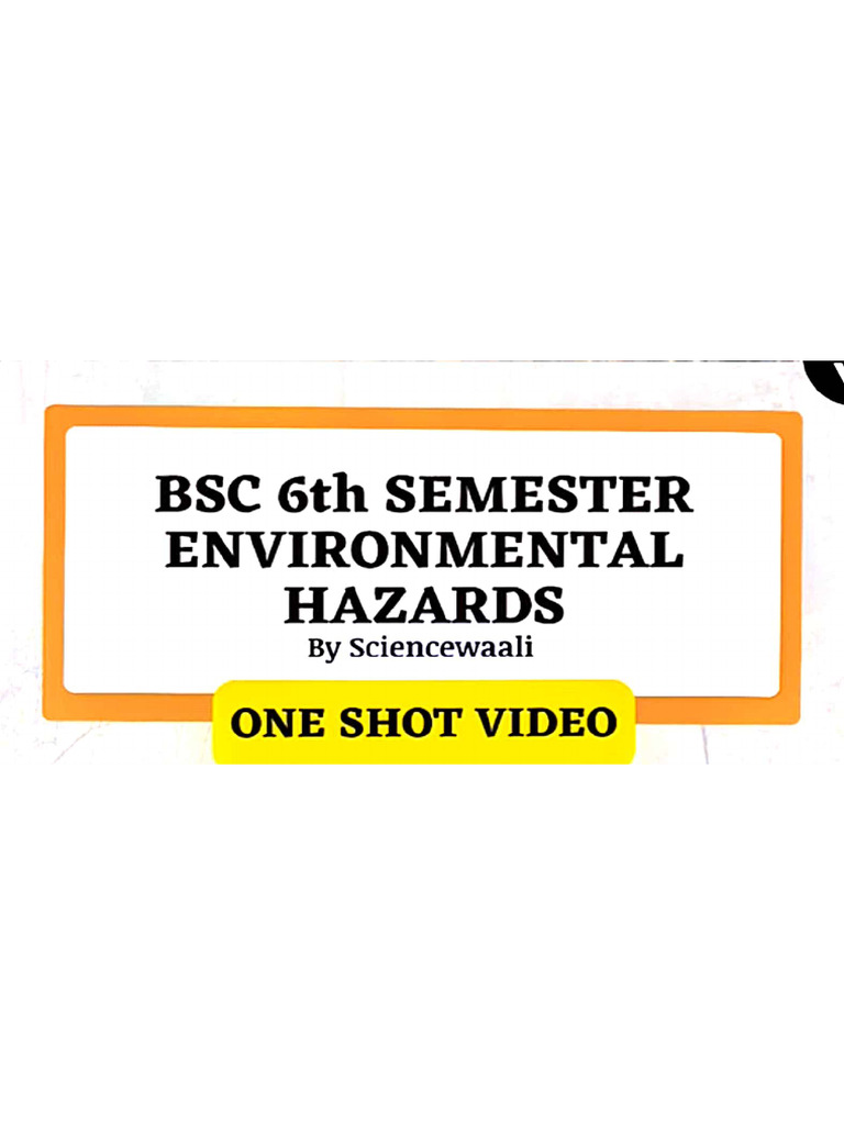 Environmental Hazards Pdf