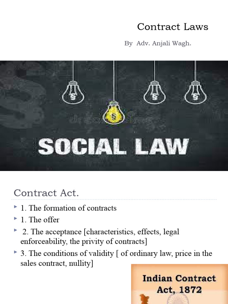 Part One Contract Laws | PDF | Breach Of Contract | Arbitration