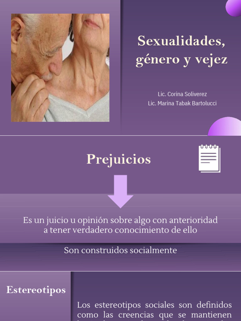 Sexualidad y Tercera Edad | PDF | La sexualidad humana | Género