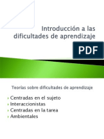 Introduccin A Las Dificultades de Aprendizaje