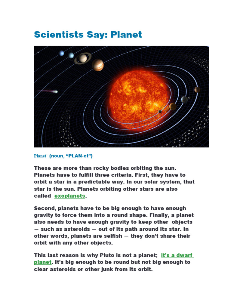 Understanding Planets in Our Solar System | PDF | Planets | Solar System