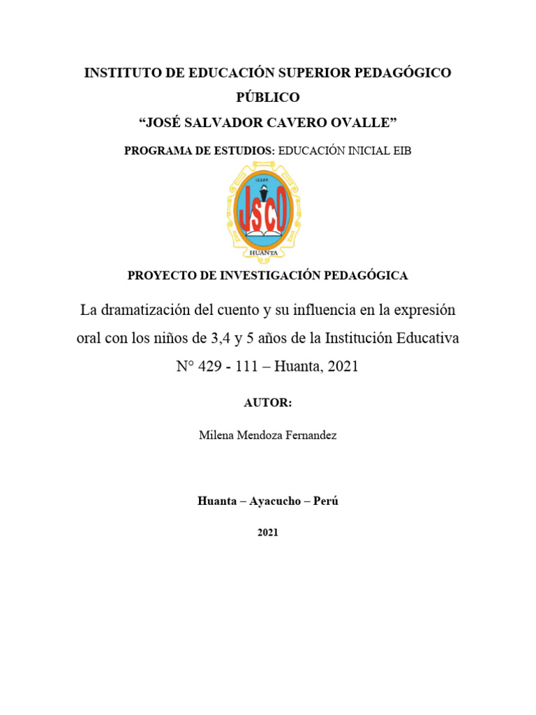 Mi Proyecto de Investigacion Milena | PDF | Aprendizaje | Las emociones