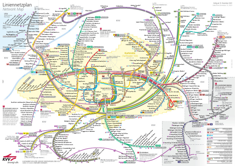 KVV-Liniennetzplan Schiene | PDF