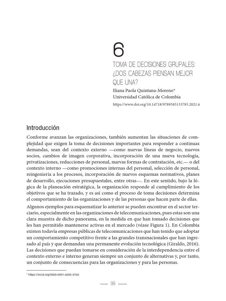Decisiones Grupales en Organizaciones | PDF | Toma de decisiones | Business