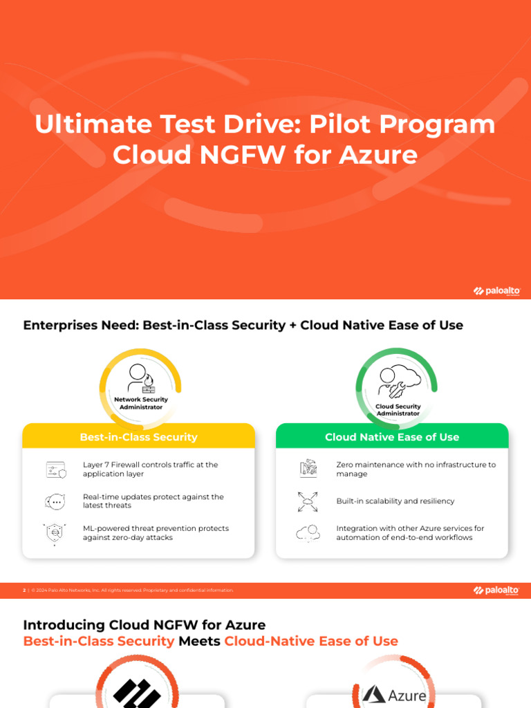 Utd Pilot Cloud Ngfw Azure Presentation Pdf Microsoft Azure Cloud