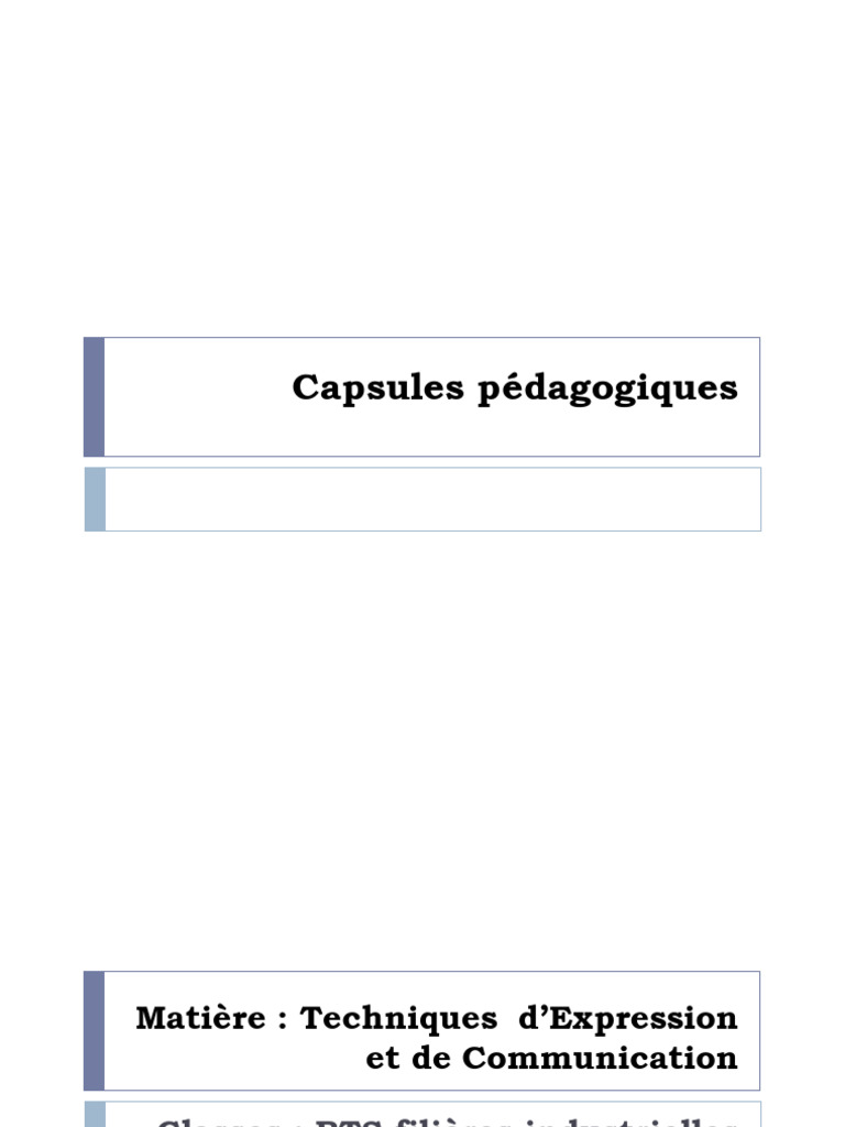 Techniques de Communication Orale | PDF | la communication ...