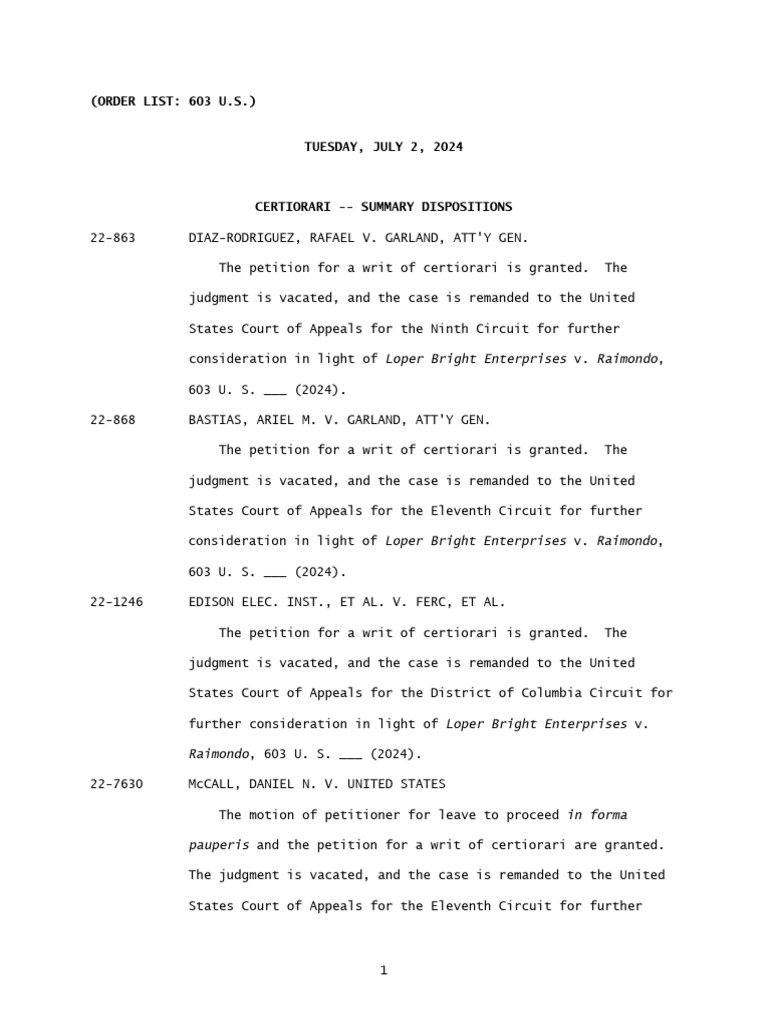 SCOTUS Issues Orders On Major Gun Rights Cases PDF Second Amendment