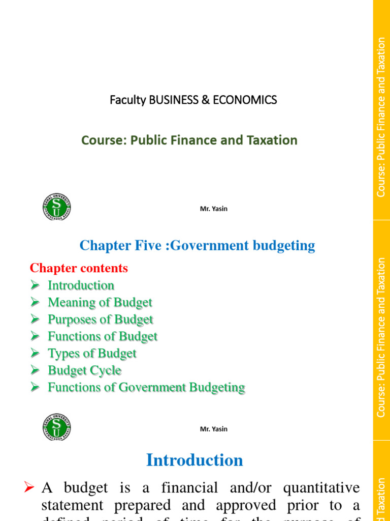 Chapter Five Government Budgeting Download Free Pdf Public Finance