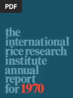 Download Annual Report for 1970 by International Rice Research Institute SN74743151 doc pdf