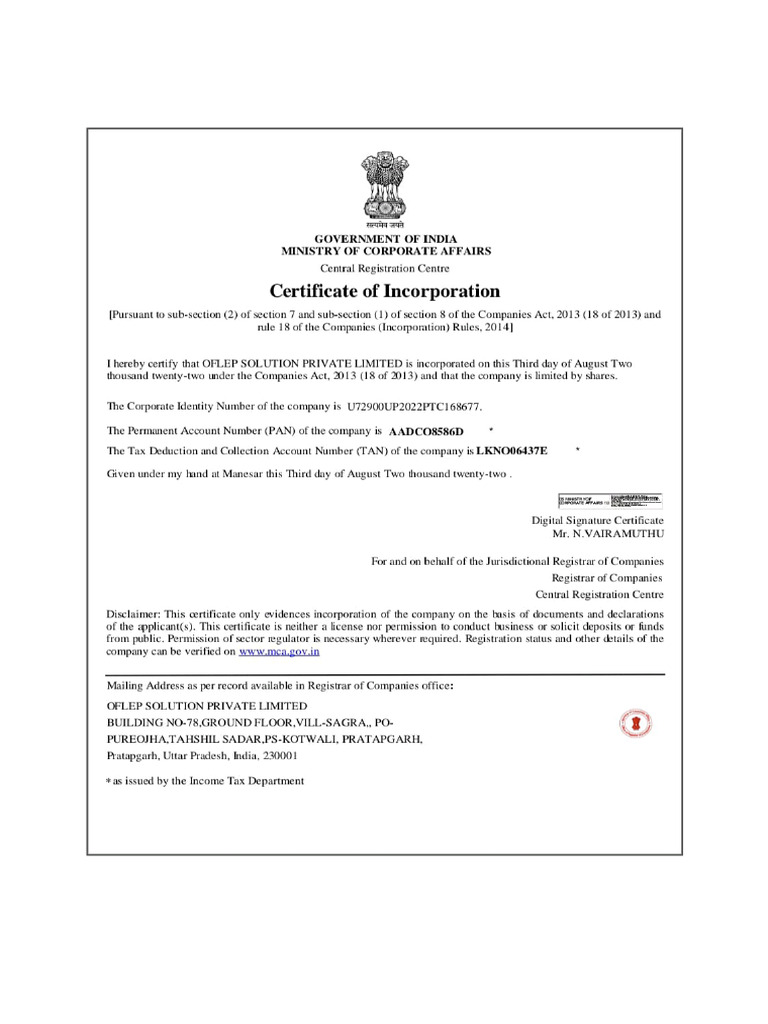 Oflep Ligal Document | PDF