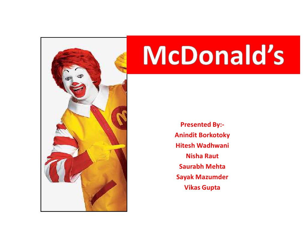 Mcdonalds Brand Management Mc Donald S Advertising