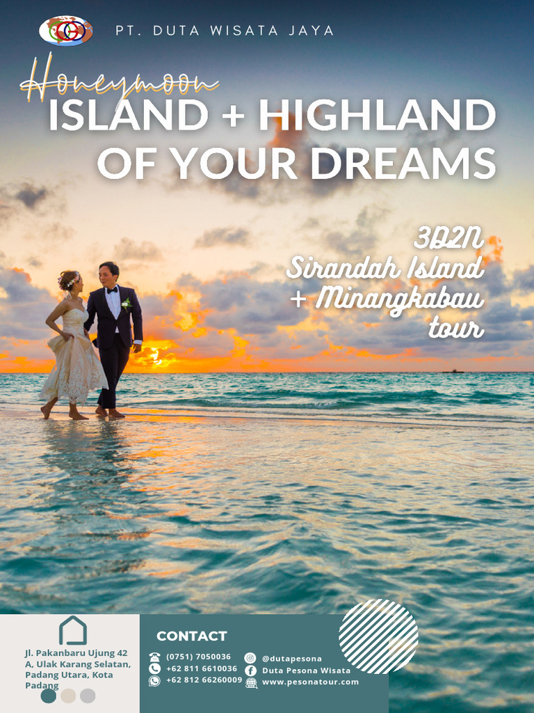 Honeymoon Sirandah Island+ Minangkabau Tour 3d2n | PDF