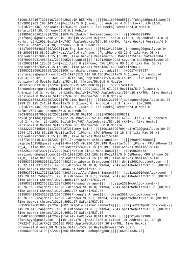 User Data and Device Information | PDF | Safari (Web Browser ...