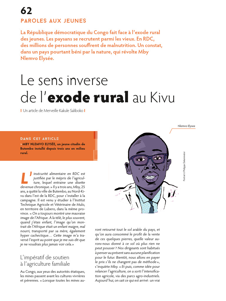 Inversion de l'exode rural en RDC | PDF | Agriculture | République ...