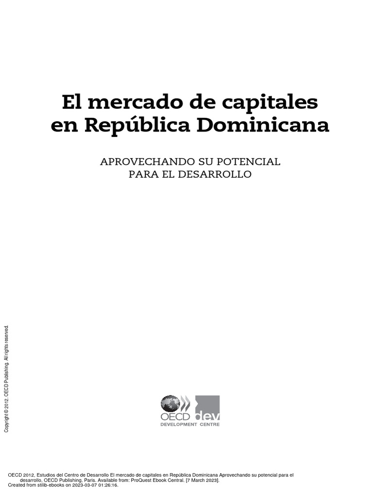 1-El Mercado de Capitales en Rep Dom (Libro Completo) | PDF