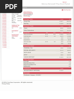 Pay Stub Portal