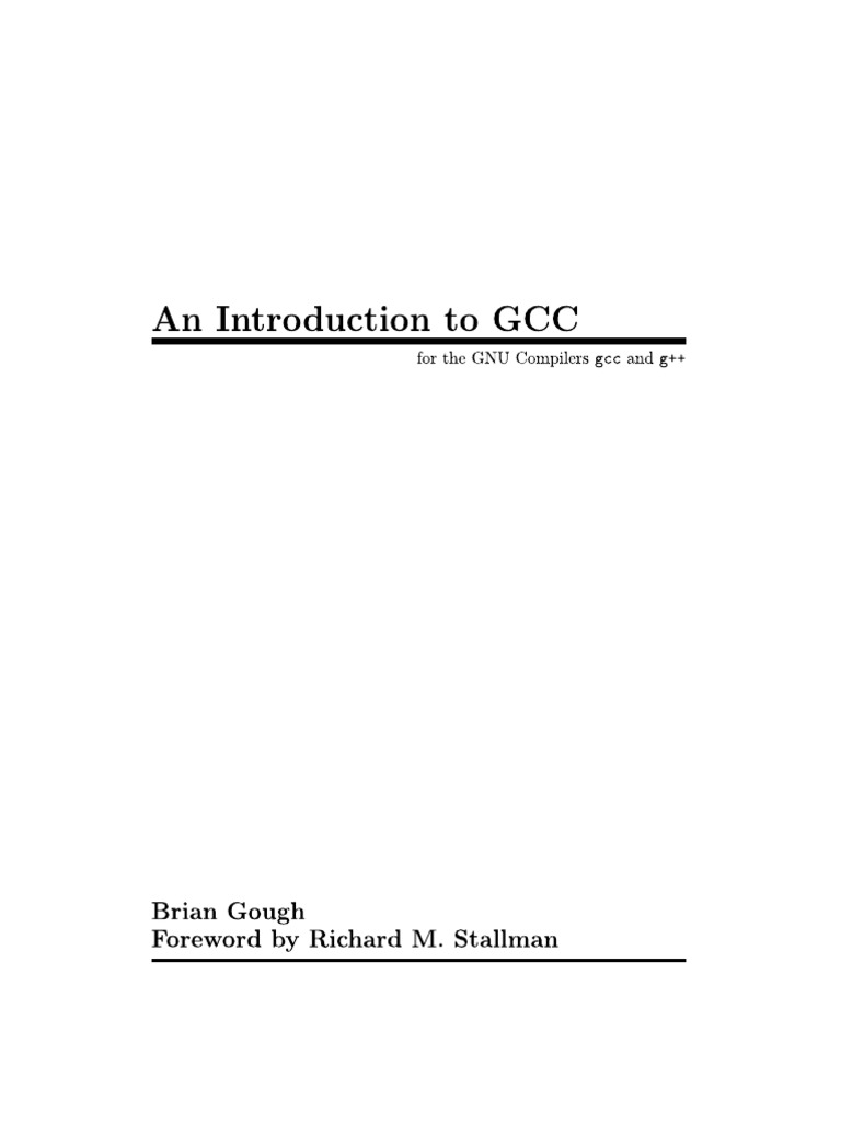 An Introduction To GCC | PDF