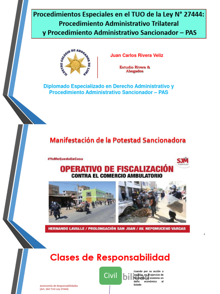 Procedimientos Sancionadores en la Ley 27444 | PDF | Multa (pena ...